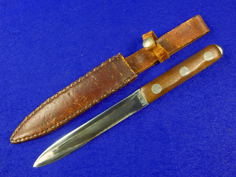 Vintage US John EK 1975 Miami FL Commando Fighting Knife Knives w/ Sheath