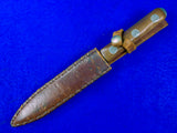 Vintage US John EK 1975 Miami FL Commando Fighting Knife Knives w/ Sheath