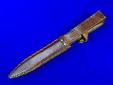 Vintage US John EK 1975 Miami FL Commando Fighting Knife Knives w/ Sheath