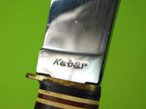 Vintage US Ka-Bar KABAR Boy Scout Hunting Fighting Knife w/ Sheath