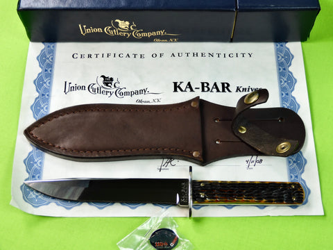 US Ka-Bar Union Cutlery Limited Low # 110th Anniversary Model 6376 Hunting Knife