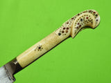 Vintage Balkan Bosnian Post Ottoman Yatagan Yataghan Fighting Knife Dagger
