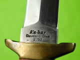 RARE Vintage 1970's Ka-Bar 2750 Seki Japan Made Boot Fighting Knife w/ Sheath