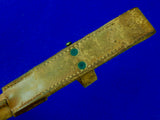 US WW2 Vintage Johnson Bayonet Knife Leather Scabbard Sheath Case