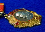 Soviet Russian Russia USSR Early Post WW2 Gold Lenin Order Badge Medal Award 59975