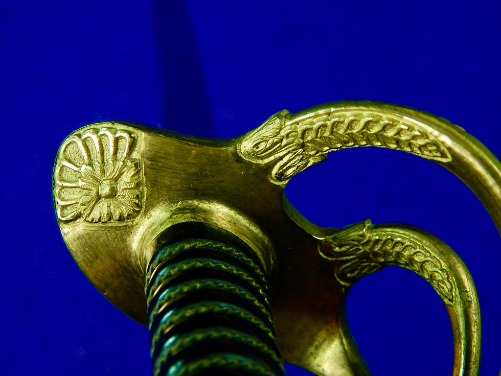 Antique France French 19 Century Miniature Mini Sword w/ Scabbard Knot