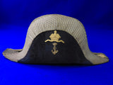 German Germany Austria Austrian WW1 Antique Naval Navy Officer's Bicorn Hat