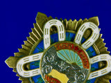 Mongolian Mongolia WW2 Soviet Russian Made Polar Star Silver Order Medal Badge