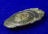Vintage US Obsolete Set of 6 Police Badge Pin Navy Dock Master Legion Inspector w/ Box