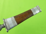 Vintage Old Philippines Philippine Small Punal Moro Kris Knife w/ Scabbard