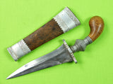 Vintage Old Philippines Philippine Small Punal Moro Kris Knife w/ Scabbard