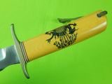 RARE US Custom Handmade RANDALL Model # 1 8″ Vietnam Veteran #29 Knife Scrimshaw