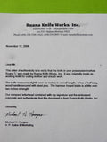 Vintage US Custom Made Handmade RUANA Works " L " Speciality Utility Knife 1
