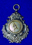 US Vintage 1917 1920 Set of 2 Sport Silver Badge Pin Medal Award