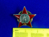Soviet Russian Russia USSR WWII WW2 Silver RED STAR Order #2949168 Medal Badge