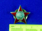Soviet Russian Russia USSR WWII WW2 Silver RED STAR Order #3138505 Medal Badge