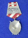 Soviet Russian Russia USSR WWII WW2 Silver Red Banner 2 Award Medal Order Badge