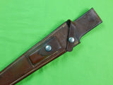 US Custom Made RANDALL Leather Sheath Scabbard & Stone for Huge Fighting Knife