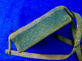 Antique Old US 19 Century Hunting Shotgun Leather Ammo Pouch Case