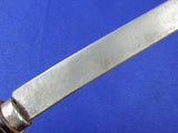 Vintage Indonesian Indonesia Sword w/ Scabbard Carved Wood