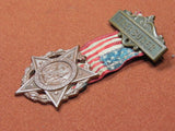 US Vintage GAR Ladies Treasurer Medal Order Badge