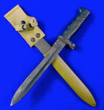 Vintage Spanish Spain Bayonet Fighting Knife w/ Scabbard