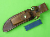 Vintage US Schrade Uncle Henry 153 Golden Spike Hunting Knife Sheath Stone Box