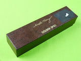 Vintage US Schrade Uncle Henry 153 Golden Spike Hunting Knife Sheath Stone Box