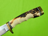 Vintage US Schrade Uncle Henry 153 Golden Spike Hunting Knife Sheath Stone Box