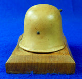 German Germany Antique WW1 Carved Wood Shooting Competition Award Helmet