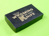 Vintage WK Wyoming Game Zipper Skinning Hunting Knife w/ Sheath