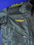 Vintage Soviet Russian Russia USSR Aviator Military Pilot Flight Leather Jacket Uniform