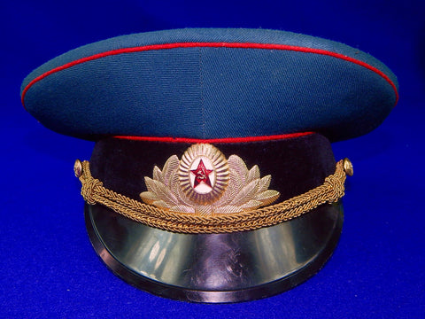 Vintage Soviet Russian Russia USSR KGB Officer's Parade Visor Hat Cap Uniform