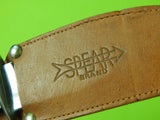 Vintage US SPEAR BRAND Small Hunting Mother of pearl Knife & Sheath