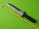 Vintage US Saburo Japan Made Survival Master Large Bowie Knife w/ Sheath Stone