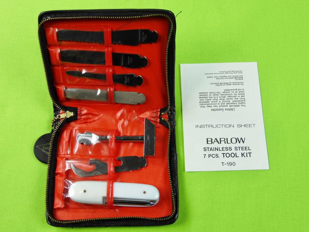 Vintage Barlow Japan Japanese Tool Kit Folding Pocket Knife w/ Case –  ANTIQUE & MILITARY FROM BLACKSWAN