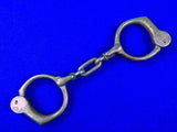 Antique Old 19 Century 1800's Tower Bean's Handcuffs Marked