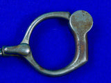 Antique Old 19 Century 1800's Tower Bean's Handcuffs Marked