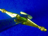 Vintage US Vietnam Era German Made USMC Marine Officer's Engraved Sword Swords w/ Scabbard