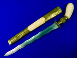 Vintage Old Philippines Philippine Short Sword Dagger Knife w/ Scabbard