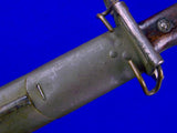 RARE US WW1 Model 1914 Winchester Long Bayonet Bayonets Short Sword Swords w/ Scabbard