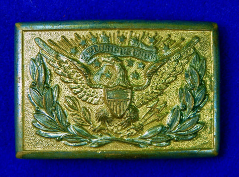 Antique US WW1 WWI English British Made Officer's Belt Buckle