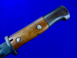 German Germany WW1 Antique Vintage Mauser K98 Saw Back Bayonet Fighting Knife Knives