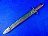 Brazilian Brazil WW1 Model 1908 Short Sword Fighting Knife w/ Scabbard