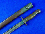 Australian WW2 Model 1907 Enfield Bayonet Short Sword w/ Scabbard