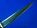 US WW2 Custom Handmade Theater Stiletto Fighting Knife Dagger w/ Sheath