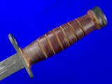 US WW2 Vintage Case M4 Bayonet Fighting Knife Knives w/ Scabbard Near Mint Condition