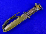 Vintage Antique Old US WW2 Imperial Bayonet Dagger Fighting Knife Knives w/ Scabbard